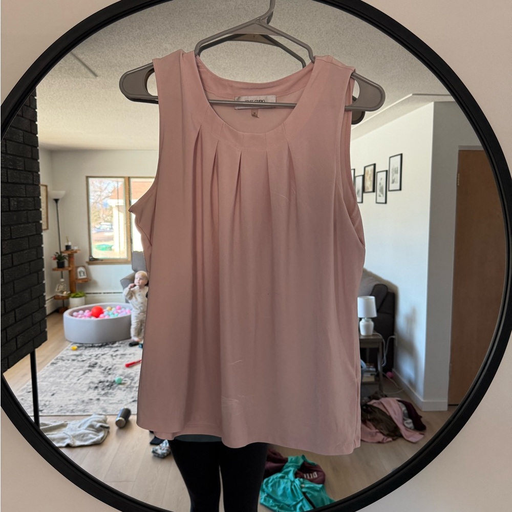 Elegant Pink Sleeveless Top